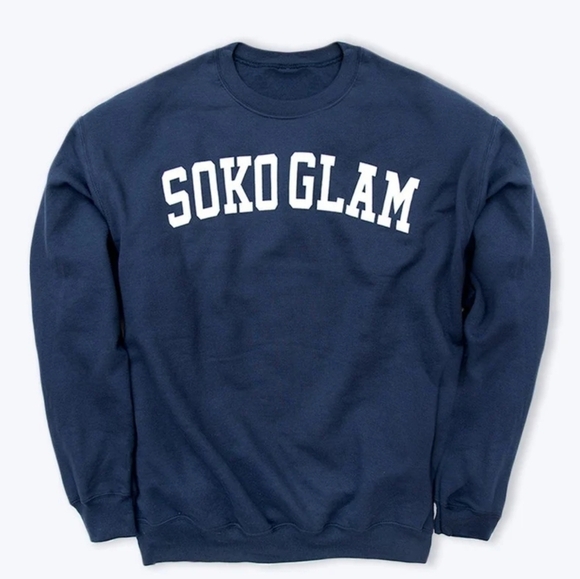 Soko Glam Collegiate Crewneck Sweatshirt - Picture 1 of 7